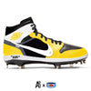 "Yellow OW" Jordan 1 Retro Cleats