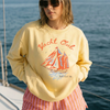 Yacht Club Sweatshirt – Coastal Graphic Crewneck by Hey Jude Graphic Tees