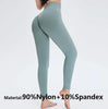 Yoga High Waist Push Up Seamless Sport Leggings Women Workout Pants Super Stretchy Gym Workout Tight Sport Leggings Lightweight Running Pants by Stevvex