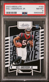 Graded 2023 Panini Absolute Will Anderson #103 Rookie RC Football Card PSA 8 Near Mint