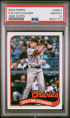 Graded 2024 Topps Colton Cowser #89B12 1989 Topps Rookie RC Baseball Card PSA 10 Gem Mint