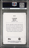 Graded 2023 Topps Bowman U Best Carson Beck #BM13 Masterpieces Geometric Rookie RC Football Card PSA 10 Gem Mint