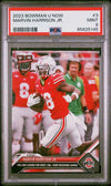 Graded 2023 Topps Bowman U Now Marvin Harrison Jr #3 Rookie RC Football Card PSA 9 Mint
