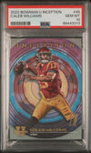 Graded 2022 Topps Bowman U Inception Caleb Williams #45 Rookie RC Football Card PSA 10 Gem Mint