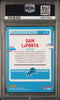 Graded 2023 Panini Donruss Sam LaPorta #12 Rated Rookies Portrait Rookie RC Football Card PSA 10 Gem Mint