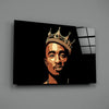 Tupac Shakur Glass Wall Art by Insigneart USA