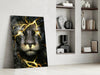 Lion Glass Wall Art by Insigneart USA