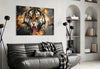 Anger of a Tiger Glass Wall Art by Insigneart USA