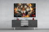 Anger of a Tiger Glass Wall Art by Insigneart USA