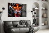 Anger of a Tiger Glass Wall Art by Insigneart USA