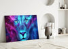 Lion Glass Wall Art by Insigneart USA