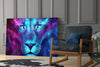 Lion Glass Wall Art by Insigneart USA