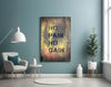 No Pain No Gain Glass Wall Art by Insigneart USA