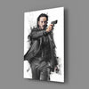Keanu Reeves Glass Wall Art by Insigneart USA