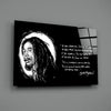 Words of Bob Marley Glass Wall Art by Insigneart USA