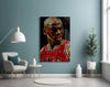 Michael Jordan Glass Wall Art by Insigneart USA