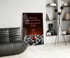 Don't Stop Glass Wall Art by Insigneart USA