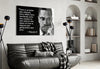 Words of Malcolm X Glass Wall Art by Insigneart USA