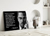 Words of Malcolm X Glass Wall Art by Insigneart USA