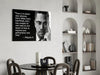 Words of Malcolm X Glass Wall Art by Insigneart USA