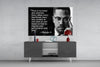 Words of Malcolm X Glass Wall Art by Insigneart USA