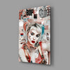 Harley Quinn Glass Wall Art by Insigneart USA