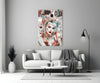 Harley Quinn Glass Wall Art by Insigneart USA
