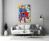 Superman Glass Wall Art by Insigneart USA
