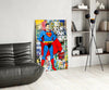 Superman Glass Wall Art by Insigneart USA