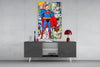 Superman Glass Wall Art by Insigneart USA
