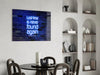 Words of Benjamin Franklin Glass Wall Art by Insigneart USA
