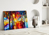 Lighted Street Glass Wall Art by Insigneart USA