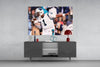 Cam Newton Glass Wall Art by Insigneart USA