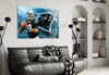 Carolina Panthers Glass Wall Art by Insigneart USA