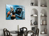 Carolina Panthers Glass Wall Art by Insigneart USA