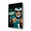 Jalen Hurts Glass Wall Art by Insigneart USA