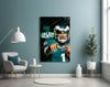 Jalen Hurts Glass Wall Art by Insigneart USA