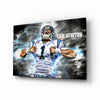 Cam Newton Glass Wall Art by Insigneart USA