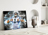Cam Newton Glass Wall Art by Insigneart USA