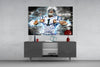 Cam Newton Glass Wall Art by Insigneart USA