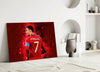 Christiano Ronaldo Glass Wall Art by Insigneart USA