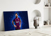 Messi Glass Wall Art by Insigneart USA