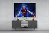 Messi Glass Wall Art by Insigneart USA