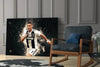 Christiano Ronaldo Glass Wall Art by Insigneart USA