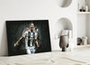 Christiano Ronaldo Glass Wall Art by Insigneart USA