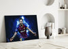 Messi Glass Wall Art by Insigneart USA