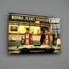 Marilyn Elvis Humphrey - Retro Gas Station Glass Wall Art by Insigneart USA