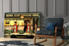 Marilyn Elvis Humphrey - Retro Gas Station Glass Wall Art by Insigneart USA