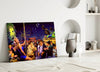 Marilyn Humphrey Theme Park Glass Wall Art by Insigneart USA