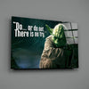 Words of Yoda Glass Wall Art by Insigneart USA